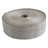 Custom Chrome 2" x 50' Fibreglass Exhaust Manifold Header Pipe Heat Wrap Thermal Tan Tape Roll